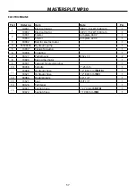 Preview for 57 page of Farmi Forest Mastersplit WP30 Operating, Maintenance And Spare Parts Manual