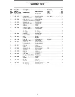 Preview for 43 page of Farmi Forest VARIO 101 Installation, Operating, Maintenance And Spares Manual