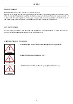 Preview for 6 page of Farmi JL501 Operation, Maintenance And Spare Parts Manual