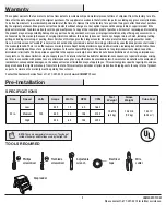 Preview for 3 page of FARMINGTON EF200SL-52A Use And Care Manual