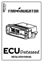 Preview for 1 page of Farmnavigator ECU Dataseed Installation Manual