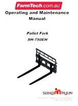 FARMTECH SH-750EH Operating And Maintenance Manual preview