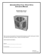 Preview for 1 page of FarmTek 116192 Instruction Manual