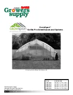 Preview for 1 page of FarmTek Growers Supply GrowSpan 106310D Manual