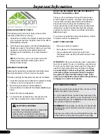 Preview for 4 page of FarmTek Growers Supply GrowSpan 500 Series Manual