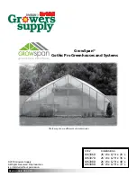 FarmTek Growers Supply GrowSpan Gothic Pro 106306D Assembly Instructions Manual preview