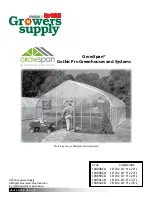 FarmTek Growers supply GrowSpan Gothic Pro Manual preview