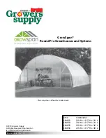 Preview for 1 page of FarmTek Growers Supply GrowSpan Round Pro Series Manual