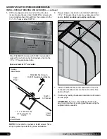 Предварительный просмотр 32 страницы FarmTek GrowSpan Gothic Premium Series Instructions Manual