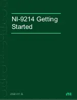 Предварительный просмотр 1 страницы Farnell NI-9214 Getting Started