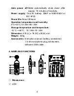 Предварительный просмотр 4 страницы Farnell Sound level meter Instruction Manual