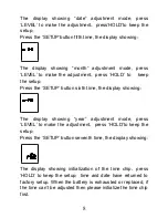 Предварительный просмотр 8 страницы Farnell Sound level meter Instruction Manual