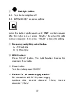 Предварительный просмотр 10 страницы Farnell Sound level meter Instruction Manual