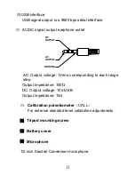 Предварительный просмотр 11 страницы Farnell Sound level meter Instruction Manual