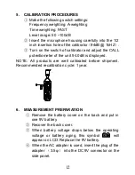 Предварительный просмотр 12 страницы Farnell Sound level meter Instruction Manual