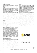 Предварительный просмотр 20 страницы Faro Barcelona Tilos Manual