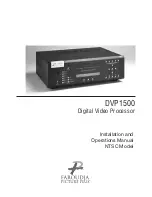 Предварительный просмотр 1 страницы Faroudja DVP1500 Installation And Operation Manual