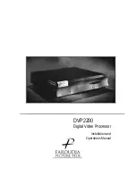 Faroudja DVP2200 Installation And Operation Manual preview