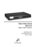 Preview for 1 page of Faroudja NRS-DVI Installation And Operation Manual