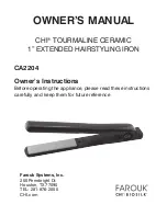 Farouk CA2204 Owner'S Manual preview