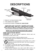 Preview for 2 page of Farouk CHI CA2377 Owner'S Instructions Manual