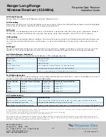 Предварительный просмотр 2 страницы Farpointe Data Ranger Long-Range Installation Manual