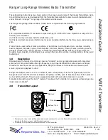 Farpointe Data WRT-4 Installation Manual preview