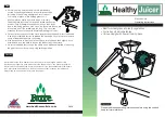 Farre Healthy Juicer Operating Instructions preview