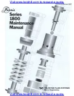 Preview for 1 page of Farris Engineering 1800 Series Maintenance Manual