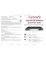 FarSite Communications FarLinX X25 Quick Start Manual preview