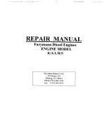 Farymann Diesel K Series Repair Manual preview