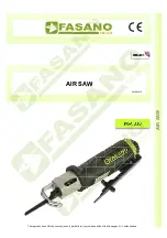 FASANO TOOLS FGA 330 Manual preview