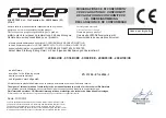 Preview for 2 page of Fasep RGU-566 Use And Maintenance Instructions