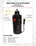 Preview for 5 page of Fass ADJ FUEL PUMP Series Installation Manual