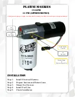 Preview for 5 page of Fass PLATIUM Series Installation Manual