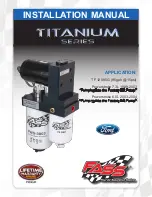 Preview for 1 page of Fass Titanium Series Installation Manual