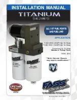 Fass TITANIUS Series Installation Manual preview