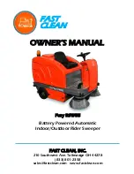 Предварительный просмотр 1 страницы FAST CLEAN Fury RSW55 Owner'S Manual