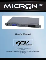 Fast Forward Video Micron HD User Manual preview