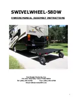 Preview for 1 page of Fast Master Products Swivelwheel-58DW Owner'S Manual And Assembly Instructions