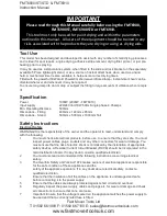 Preview for 2 page of Fast Mover FMT6900 Series Instruction Manual