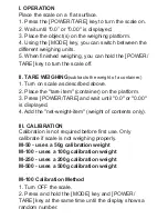 Preview for 3 page of Fast Weigh M-100 User Manual