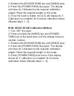 Preview for 4 page of Fast Weigh M-100 User Manual