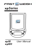 Fast Weigh xp60 User Manual preview