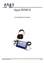 Fast Aqua M300 D Operating Instructions Manual предпросмотр