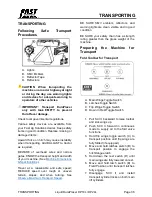 Preview for 52 page of Fast DP18L Owner'S Manual