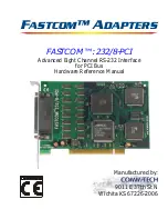 Fastcom 232/8-PCI Hardware Reference Manual preview