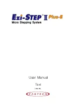 Fastech Ezi-Step II Plus-E User Manual preview