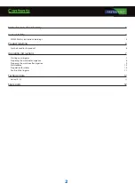 Preview for 2 page of FASTERHOLT FM2500 User Manual And Spare Parts Catalogue