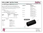 Preview for 1 page of FasTest FE001 Series Replacement Instructions